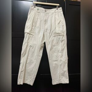 Pussers West Indies Vintage Cream Wide Leg Pants cotton coastal grandma